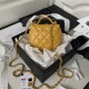 Chanel CLUTCH WITH CHAIN AP3378 Shiny Aged Calfskin & Gold-Tone Metal Mustard High