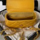 Chanel CLUTCH WITH CHAIN AP3378 Shiny Aged Calfskin & Gold-Tone Metal Mustard High