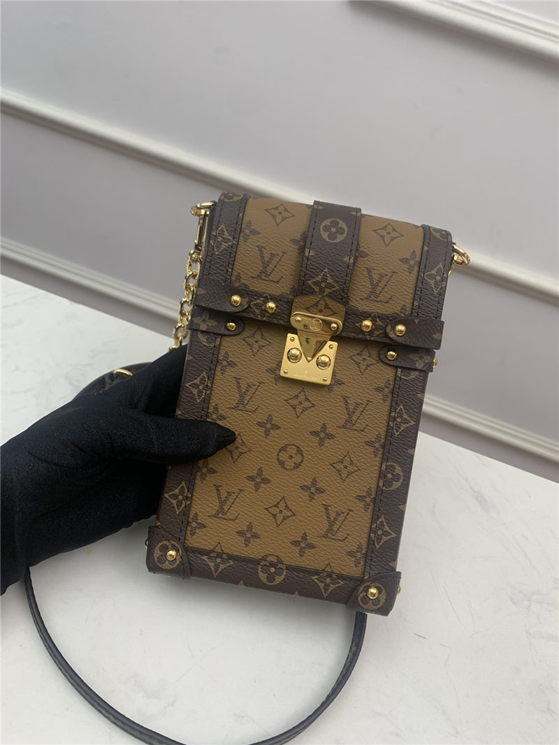 Louis Vuitton VERTICAL TRUNK POCHETTE Monogram M67873 High