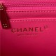 Chanel SMALL FLAP BAG With Top Diamond Handle Lambskin & Gold-Tone Metal AS4141 Fuchsia A