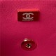 Chanel SMALL FLAP BAG With Top Diamond Handle Lambskin & Gold-Tone Metal AS4141 Fuchsia A