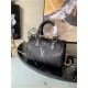 Louis Vuitton SPEEDY BANDOULIÈRE 20 Embossed grained cowhide leather M58953 Black High