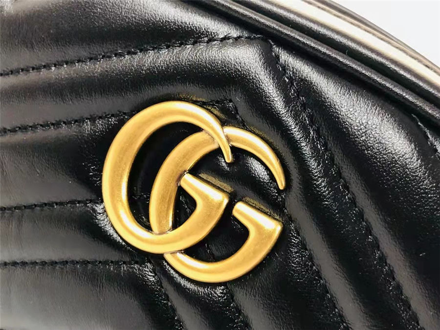 GG Marmont Belt Bag Leather Black High