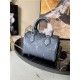 Louis Vuitton SPEEDY BANDOULIÈRE 20 Embossed grained cowhide leather M58953 Navy Nacre High