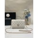 Chanel WALLET ON CHAIN AP3796 Rhinestone Lambskin & Gold-Tone Metal White A