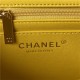 Chanel SMALL FLAP BAG With Top Diamond Handle Lambskin & Gold-Tone Metal AS4141 Yellow A