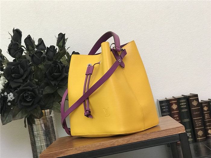 Louis Vuitton NéoNoé MM Bag Epi Leather Yellow M54369 High