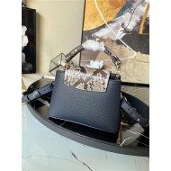 Louis Vuitton CAPUCINES MINI Taurillon Navy M80421 High