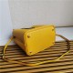 Medium Saffiano Leather Prada Panier Bag Yellow High