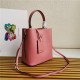 Medium Saffiano Leather Prada Panier Bag Pink-I High