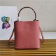 Medium Saffiano Leather Prada Panier Bag Pink-II High