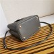 Medium Saffiano Leather Prada Panier Bag Grey High