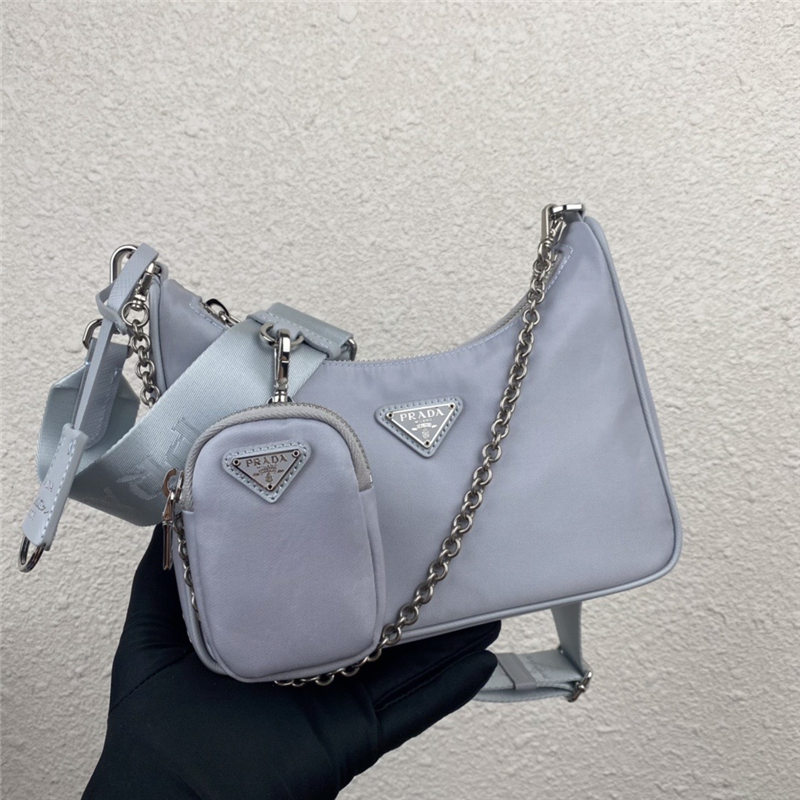 Prada Re-Edition 2005 nylon shoulder bag Lilac High