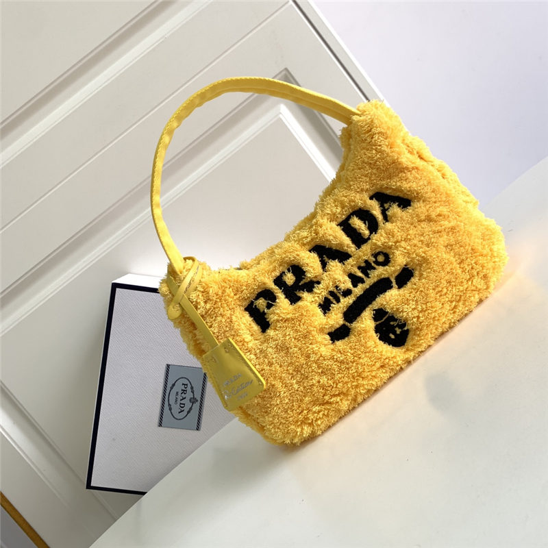 Prada Re-Edition 2000 terry mini-bag Yellow High