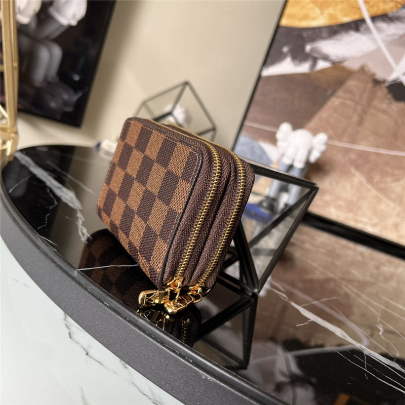 Louis Vuitton KEY HOLDER & COIN PURSE M58106 Damier Ebene High