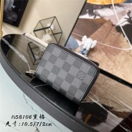 Louis Vuitton KEY HOLDER & COIN PURSE M58106 Damier Graphite High