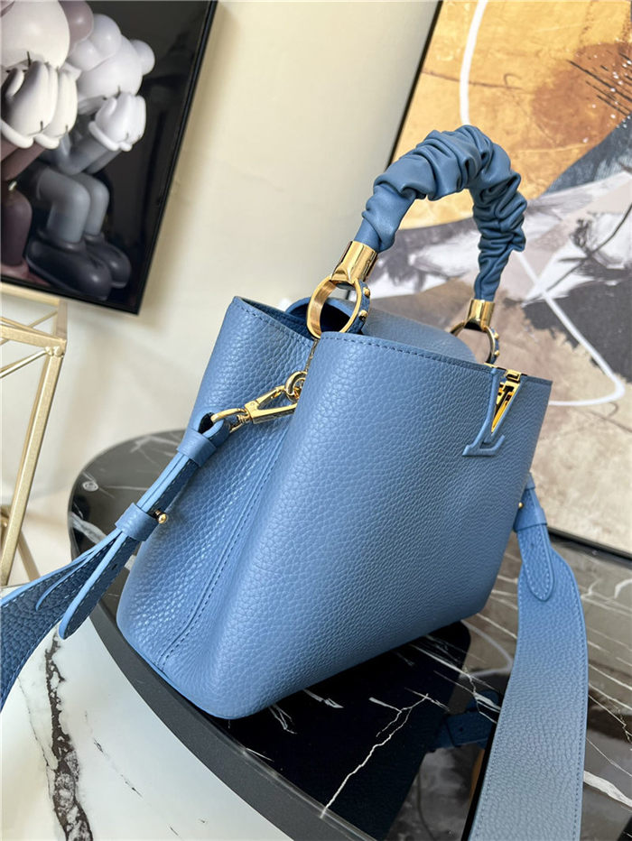 Louis Vuitton CAPUCINES BB Taurillon Blue M58694 High