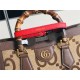 Gucci Diana jumbo GG small tote bag 660195 Camel and ebony jumbo GG canvas High