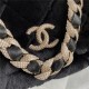 Chanel Flap Bag Shearling AS2240 Black High