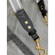 ADJUSTABLE SHOULDER STRAP 'Christian Dior' Embroidery Grey High