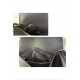 BAGUETTE grain leather bag black Silver-Metal High