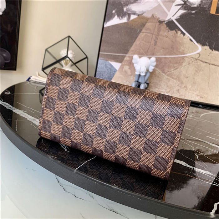 Louis Vuitton SARAH WALLET Damier Ebène coated canvas N60491 High