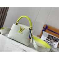 Louis Vuitton CAPUCINES MINI Taurillon White M59440 High