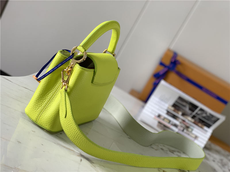 Louis Vuitton CAPUCINES MINI Taurillon Lime M59440 High