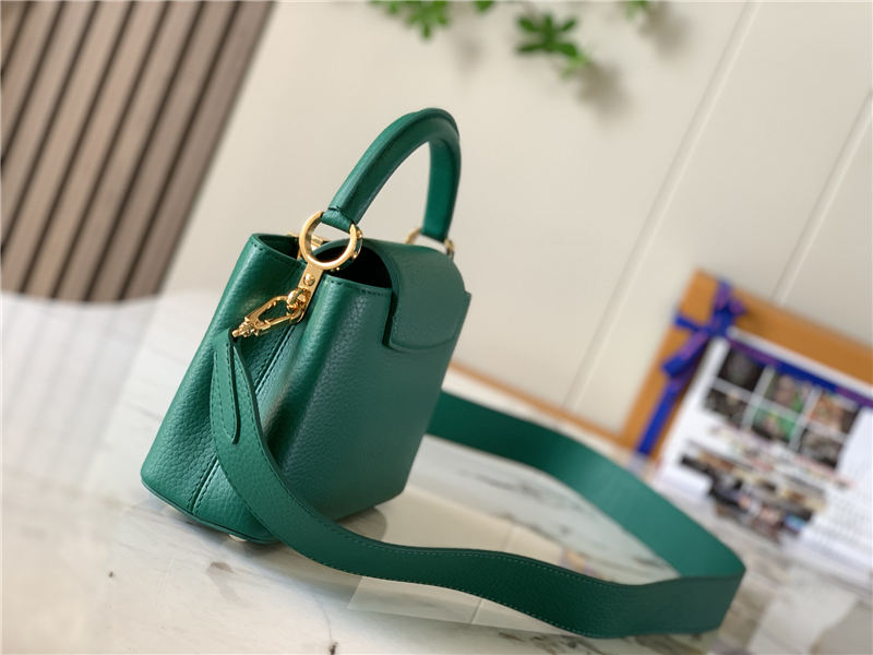 Louis Vuitton CAPUCINES MINI Taurillon Dk-Green M59440 High