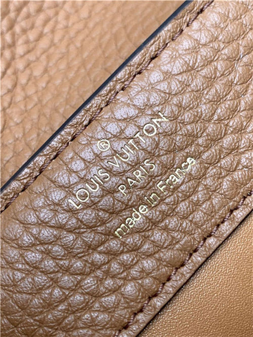 Louis Vuitton CAPUCINES MINI Taurillon/Python Camel M80931 High