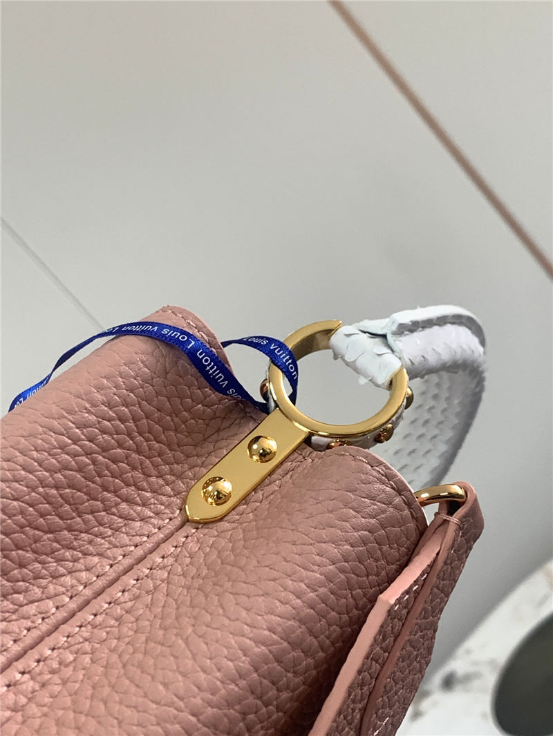 Louis Vuitton CAPUCINES MINI Taurillon/Python Dusty Pink M99731 High