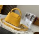 Louis Vuitton CAPUCINES MINI Taurillon Mustard M59709 High