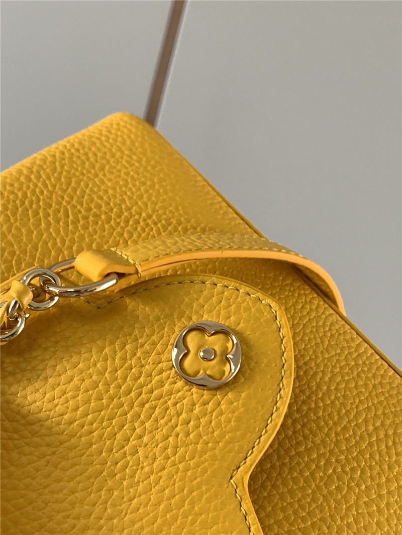 Louis Vuitton CAPUCINES MINI Taurillon Mustard M59709 High