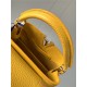 Louis Vuitton CAPUCINES MINI Taurillon Mustard M59709 High