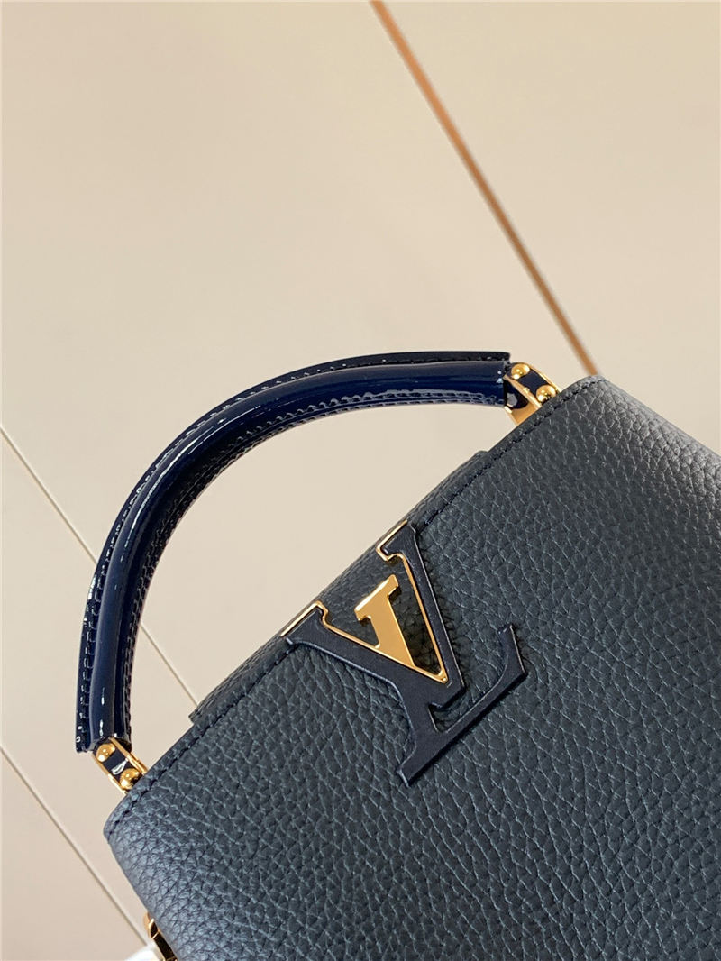 Louis Vuitton CAPUCINES MINI Taurillon Navy M80239 High