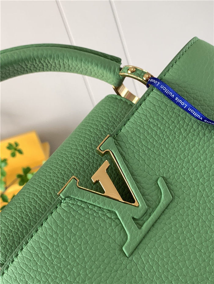 Louis Vuitton CAPUCINES BB Taurillon Green M59653 High