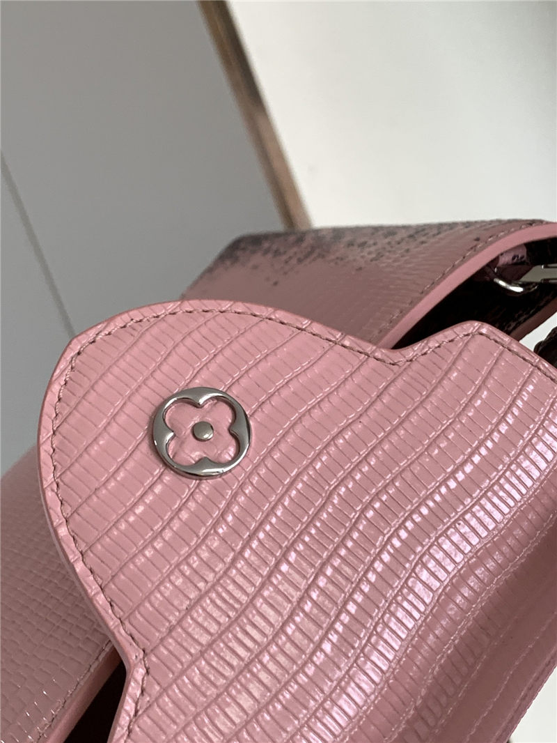 Louis Vuitton CAPUCINES BB Lizard Pink M98177 High