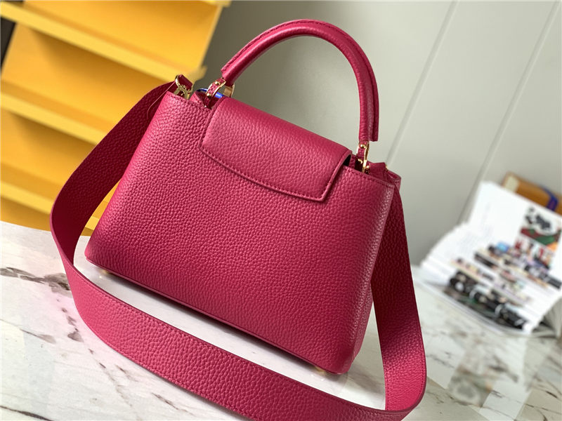 Louis Vuitton CAPUCINES BB Taurillon Dk-Fuchsia M58671 High