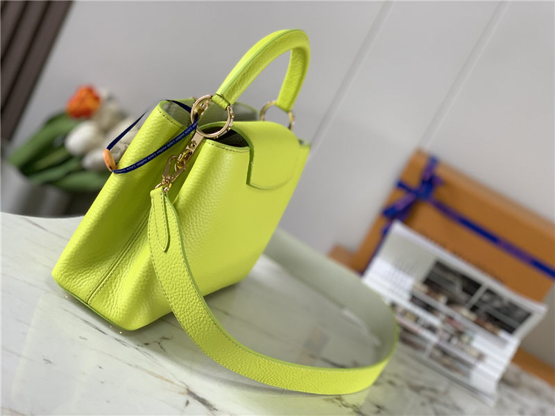 Louis Vuitton CAPUCINES BB Taurillon Lime M59468 High