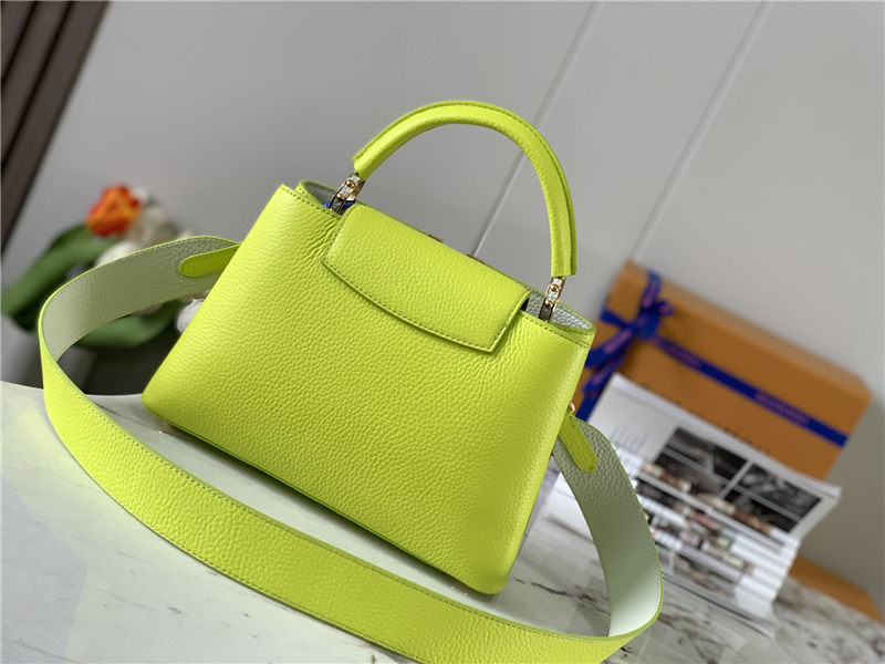 Louis Vuitton CAPUCINES BB Taurillon Lime M59468 High