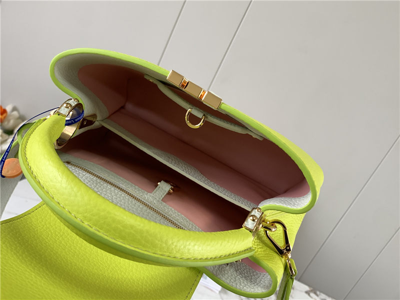 Louis Vuitton CAPUCINES BB Taurillon Lime M59468 High