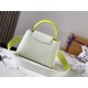 Louis Vuitton CAPUCINES BB Taurillon White M59468 High