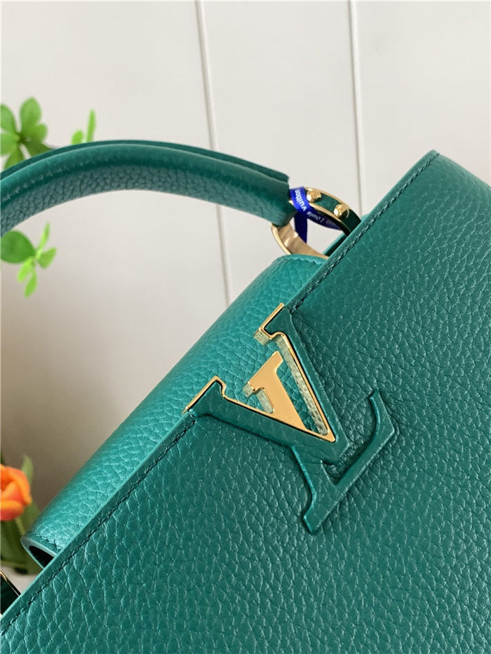 Louis Vuitton CAPUCINES BB Taurillon Dk-Green M59434 High