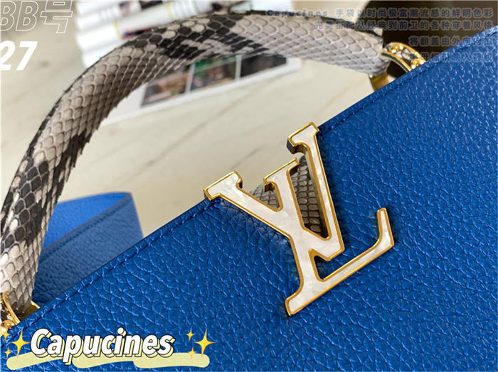 Louis Vuitton CAPUCINES BB Taurillon Blue M48865 High