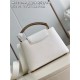 Louis Vuitton CAPUCINES BB Taurillon White M56399 High