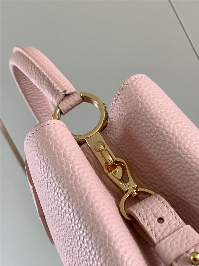 Louis Vuitton CAPUCINES MM Taurillon Pink M59438 High