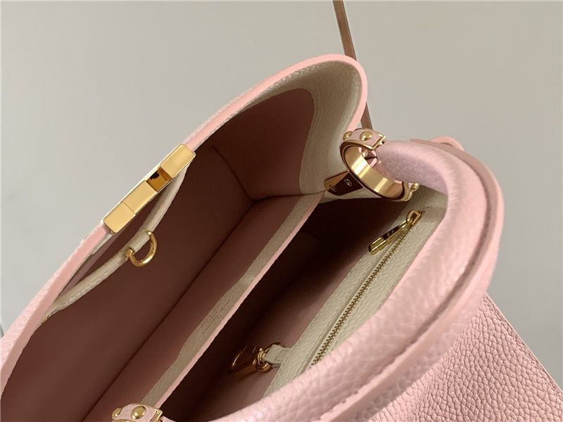 Louis Vuitton CAPUCINES MM Taurillon Pink M59438 High