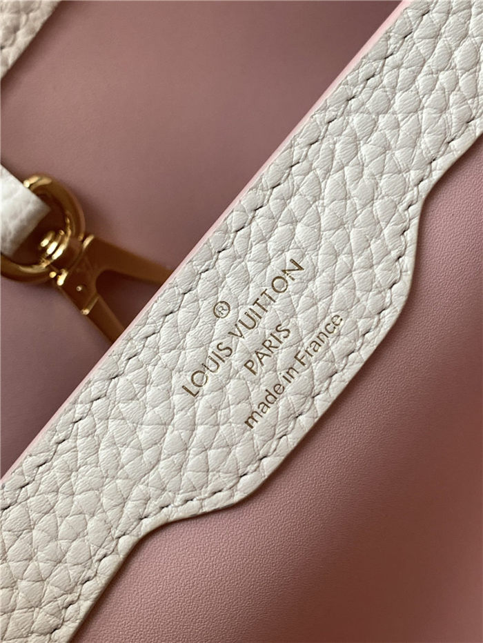 Louis Vuitton CAPUCINES MM Taurillon Pink M59438 High