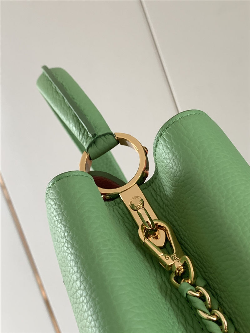 Louis Vuitton CAPUCINES MM Taurillon Green M59516 High