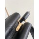 Louis Vuitton CAPUCINES MM Taurillon Black/Leopard M57216 High